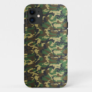 ダークスタンダードウッドランド迷彩柄 iPhone 11 ケース