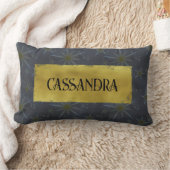 ダークスターズシテラルブラック金ゴールド名 ランバークッション (ブランケット)