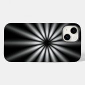 ダークステンレス鋼スターバスト Case-Mate iPhoneケース (裏面 (横))