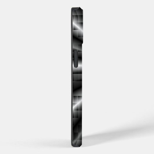 ダークステンレス鋼モザイク Case-Mate iPhoneケース (裏面 / 右)