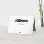 ダークスノーホース – 馬グリーティングカード カード (裏面)