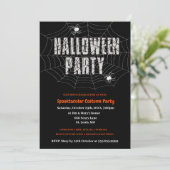ダークスパイダーウェブハロウィンパーティー招待状 招待状 (スタンド正面)