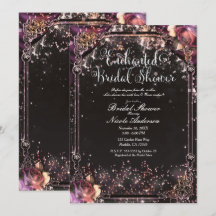 ダークスパークルグリッターグリッター豪華ライトブライダルシャワー