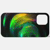 ダークスプリント風変わり効果を持つ色付きスパイラル Case-Mate iPhoneケース (裏面 (横))