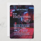 ダークスペースステーションのドア ハロウィンパーティーの招待状 招待状 (正面)