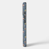 ダークスレートグレイの菌類シームレスパターン ゴシック Case-Mate iPhoneケース (裏面 / 左)