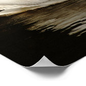 ダークスワンプリントの光かわいらし ポスター (角)