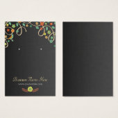 ダークスワールエレガントフローライヤリングカード (正面&裏面)