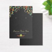 ダークスワールエレガントフローライヤリングカード (デスク)