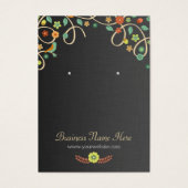 ダークスワールエレガントフローライヤリングカード (正面)