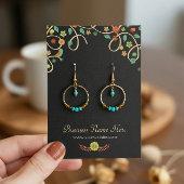 ダークスワールエレガントフローライヤリングカード