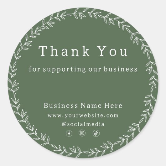 ダークセージグリーンシッお洒落クビジネス結婚ズ ラウンドシール (正面)