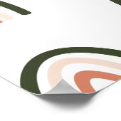 ダークセージボホーレインボーズ子供部屋デコールポスター ポスター (角)