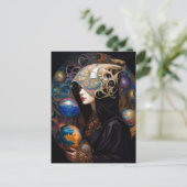 ダークソルトレースウィッチファンタジーアートハガキ ポストカード (スタンド正面)