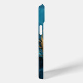 ダークタイド抽象芸術オーシャニックブルー&金ゴールド Case-Mate iPhoneケース (裏面 / 右)