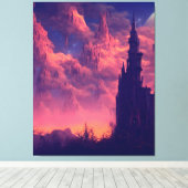 ダークタワーストレッチキャンバス印刷 キャンバスプリント (インサイチュ (ウッドフロア))