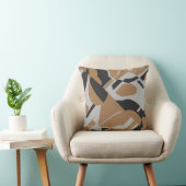 ダークタングレーブラック対角はっきりしたデザイン クッション (椅子)