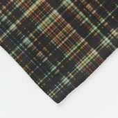 ダークタータンチェック(格子状)カスタム フリースブランケット (角)