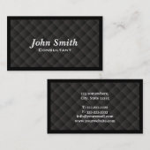 ダークダイヤモンドキルトコンサルタント名刺 名刺 (正面/裏面)