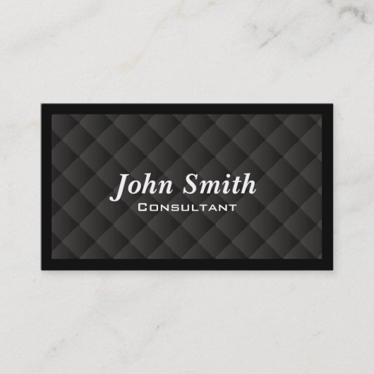 ダークダイヤモンドキルトコンサルタント名刺 名刺 (正面)