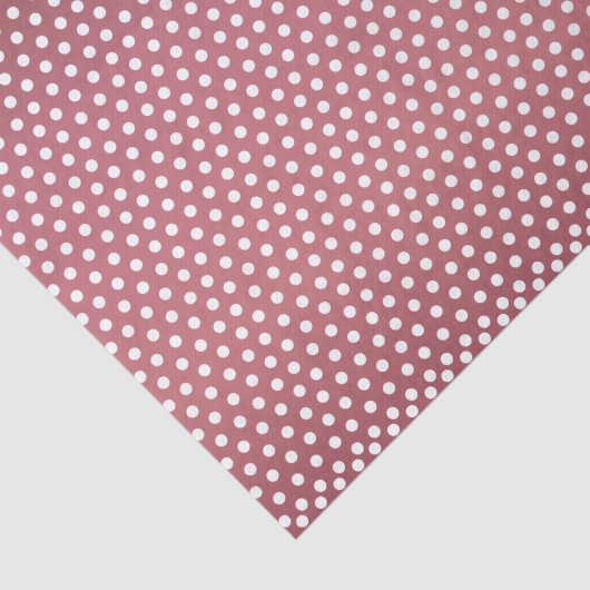 ダークダスティバラとホワイト水玉模様 薄葉紙 (詳細)