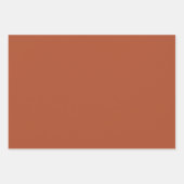 ダークダスティブルーラストウォーターカラーフローラ ラッピングペーパーシート (正面3)