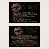 ダークダスティーバラグリッターリップ – 適用方法 (正面&裏面)