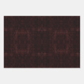 ダークダマスク金ゴールドステッチ包装紙シート ラッピングペーパーシート (正面2)