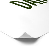 ダークチョコレートおもしろいフードパン ポスター (角)