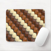 ダークチョコレートとミルクチョコレートのプリン マウスパッド (マウス)