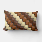 ダークチョコレートとミルクチョコレートのプリン ランバークッション (正面)