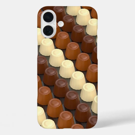 ダークチョコレートとミルクチョコレートのプリン Case-Mate iPhoneケース (裏面)