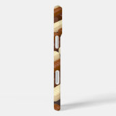 ダークチョコレートとミルクチョコレートのプリン Case-Mate iPhoneケース (裏面 / 右)