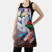 ダークチョコレートアイスクリームとレインボースプレー エプロン (インサイチュ)