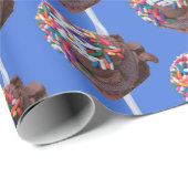 ダークチョコレートアイスクリームとレインボースプレー ラッピングペーパー (ロールコーナー)