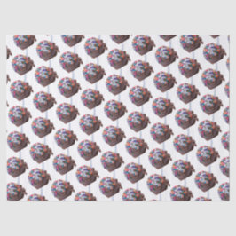 ダークチョコレートアイスクリームとレインボースプレー 薄葉紙