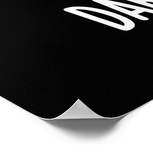 ダークチョコレートキャンディおもしろいプンダークBG ポスター (角)