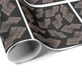 ダークチョコレートパターン ラッピングペーパー (ロールコーナー)