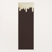 ダークチョコレートブラウンにホワイトチョコレート ヨガマット (裏面)