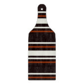 ダークチョコレートブラウンストライプズ カッティングボード (正面)