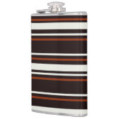 ダークチョコレートブラウンストライプズ フラスク (左)