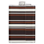 ダークチョコレートブラウンストライプズ フラスク (裏面)