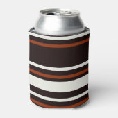ダークチョコレートブラウンストライプズ 缶クーラー (缶正面)