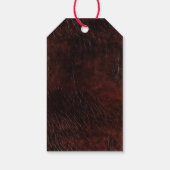 ダークチョコレートブラウンレザー ギフトタグ (裏面)