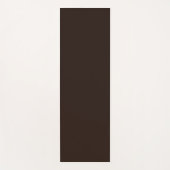 ダークチョコレート無地の、ブラウン、ダークブラウン ヨガマット (正面)