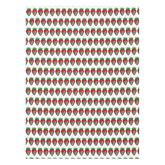 ダークチョコレート被覆浸漬イチゴグルメ テーブルクロス (正面)