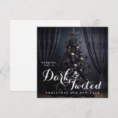 ダークツイストドクリスマスニューイヤーホリデーズゴス シーズンカード (正面/裏面)