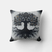 ダークツリーオブライフ装飾用クッション クッション (裏面)