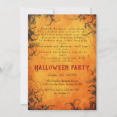 ダークツリーズオレンジ詩歌ハローウィンパーティ 招待状 (正面)