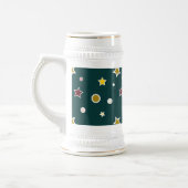 ダークティールの星柄 ビールジョッキ (左)